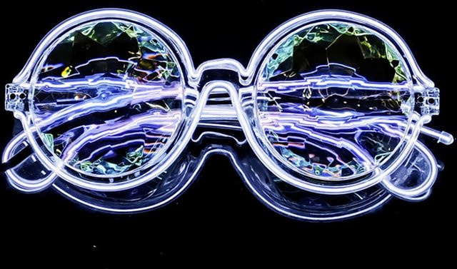 Yiran Brille, rund, Vollrand, Kunststoff, multicolor, Damen - Bild 1
