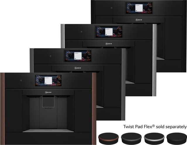 Neff CL9TX11X0 Einbau-Kaffeevollautomat in Schwarz mit Milchbehälter, Keramik-Mahlwerk, 19 bar und Smartphone-Steuerung via App - Bild 1