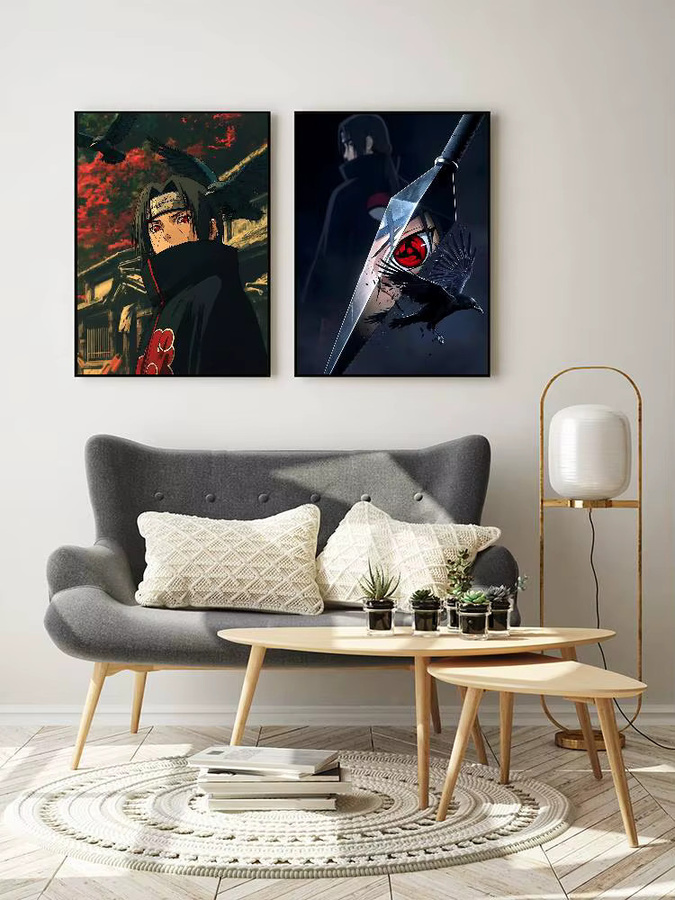 Naruto Itachi Uchiha Poster als Vintage-Wandkunst in Mehrfarben - Bild 6