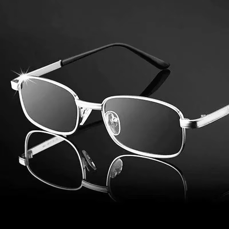 MOYOKA Lesebrille, Metall, Vollrand, quadratisch, silber - Bild 2