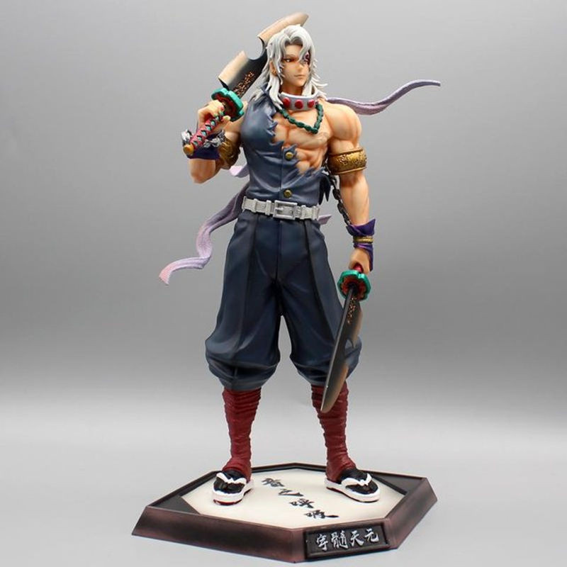 Fashnics Anime Demon Slayer Figur Uzui Tengen GK Statue aus PVC als Schreibtischverzierung für deine Sammlung, Höhe: 32,0 cm - Bild 1