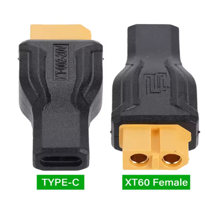Toolkitrc USB-C auf XT60 Buchsenadapter in Schwarz, 100 W, 20 V/5 A für Energiespeicher und Stromversorgung im Freien - Bild 3