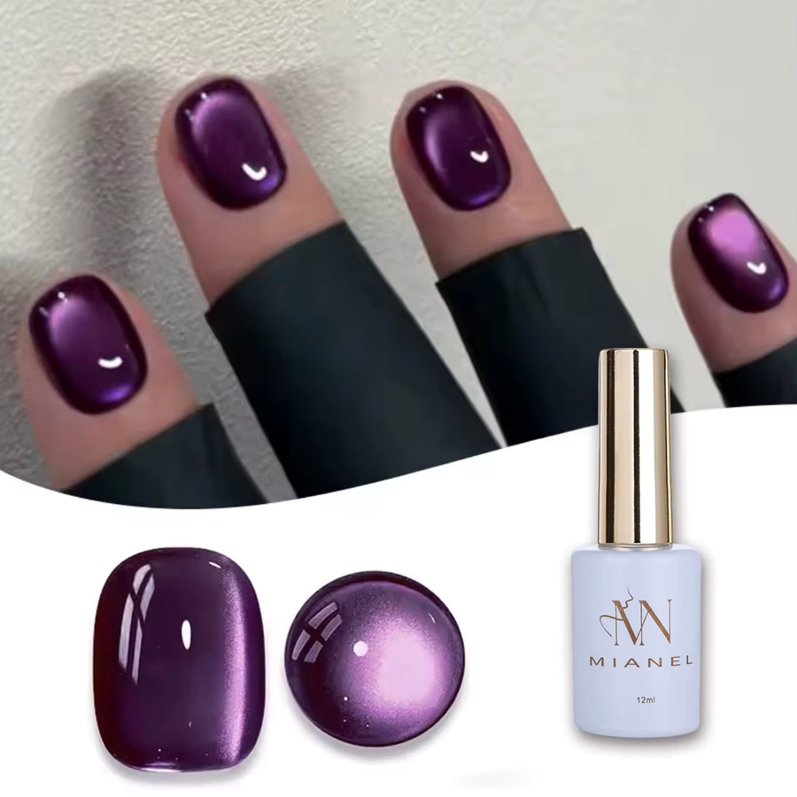 MIANEL Purple Water Light Nagellack, 12 ml, schimmernd - Bild 2