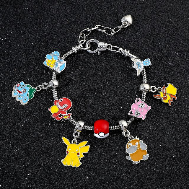 Potdemiel Armband, Metall, Silber, Pikachu-Anhänger, Damen - Bild 1