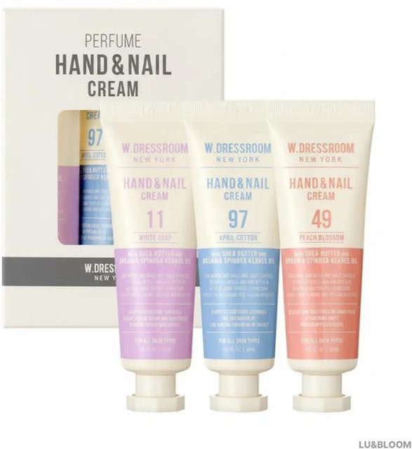 W.Dressroom Hand- & Nagelcreme mit Sheabutter, 3 x 30 ml, Unisex - Bild 1