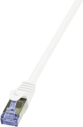 LogiLink CQ4011S RJ45 Patchkabel CAT 6a S/FTP Ethernet LAN Weiß - Bild 1