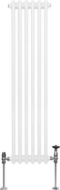 Monstershop Traditioneller 3 Spalten Heizkörper aus Stahl in Weiß, Höhe: 150 cm, Breite: 29,2 cm, Tiefe: 25,2 cm - Bild 1