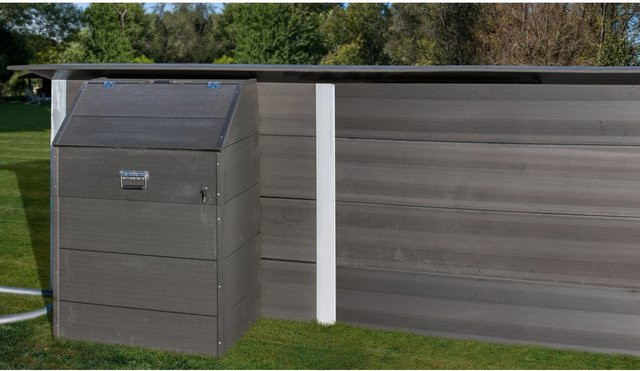 Gre Technikraum für Composite Pools Avantgarde in Anthrazit, Höhe: 124 cm - Bild 1