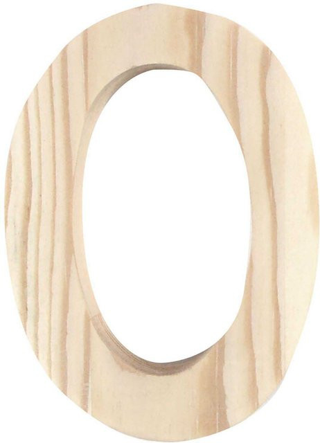 Rico Design Holz-Buchstabe O aus Holz, Höhe: 8,0 cm - Bild 1