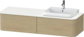Duravit Waschtischunterschrank Happy D.2 Plus in Weiß, Wandmontage, B/T: 160 x 55 cm - Bild 1