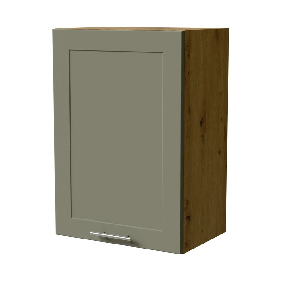 Hängeschrank Feldmann-Wohnen Oslo W2 Eiche Artisan und Reed Green Matt B: 50 cm, T: 32,5 cm, H: 72 cm - Bild 2