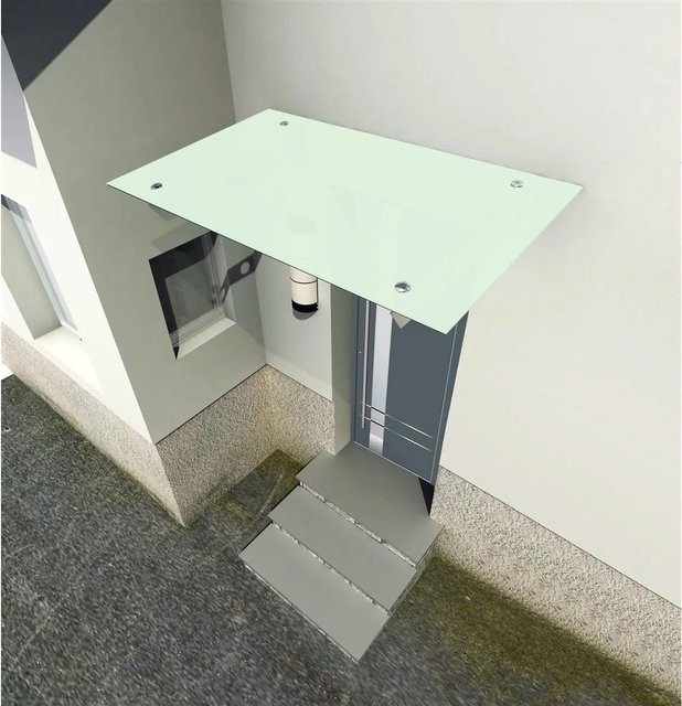 Glaszentrum Hagen Glasvordach Typ/S aus VSG Milchglas, B/T: 200 x 90 cm - Bild 1