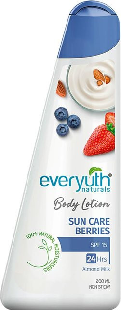 Everyuth Naturals Beerenessenz Körperlotion mit LSF 15, 200 ml, Unisex - Bild 1