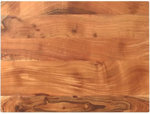 vidaXL Tischplatte aus Akazien-Massivholz in Braun, Rechteckig, B/T/H: 80 x 70 x 3,8 cm - Bild 1
