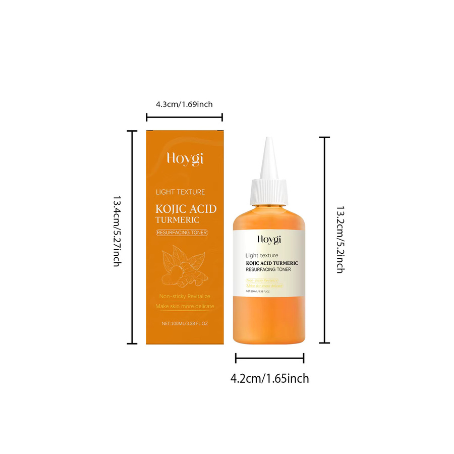 Hoygi Kojisäure-Kurkuma-Toner, Gesichtspflege für fettige Haut, 100 ml - Bild 3