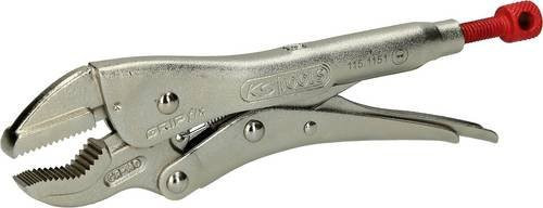 KS Tools Gripzange aus Chrom-Vanadium in Silber mit V-Backen - Bild 1