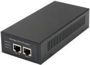 LevelOne POI-5002W90 Power Injector mit 90 Watt und Ethernet/LAN Anschluss in Schwarz - Bild 1