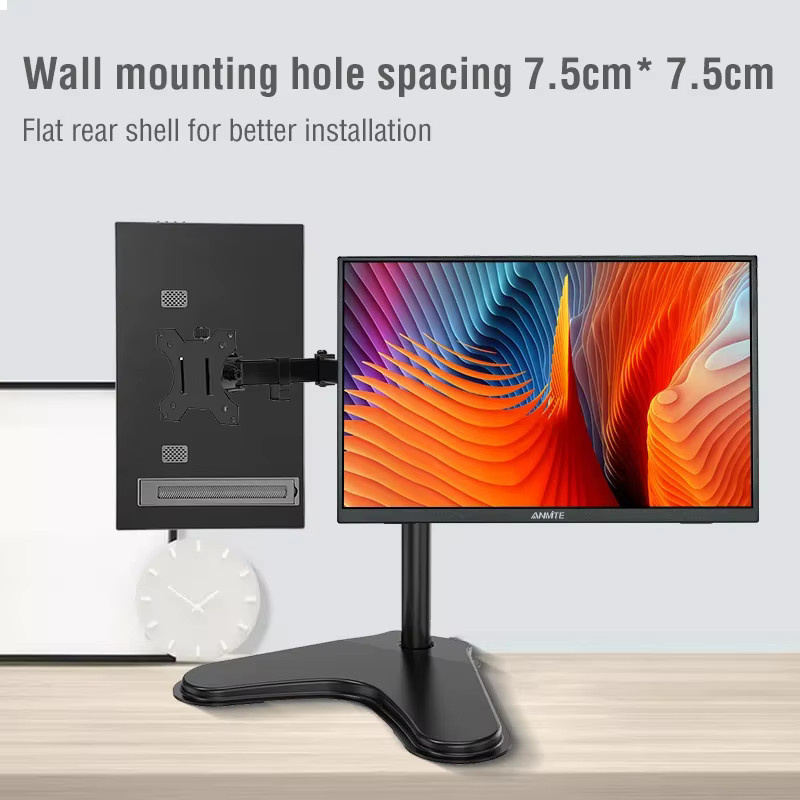 Anmite 18,5-Zoll Tragbarer Monitor mit 120 Hz, ADS-IPS-HDR-Bildschirm und 100 % RGB, Schwarz - Bild 6