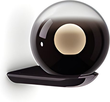 Occhio Luna Wandleuchte LED Phantom in Schwarz mit dimmbarer x-tra warmem Licht (2200K - 3500K) - Bild 1