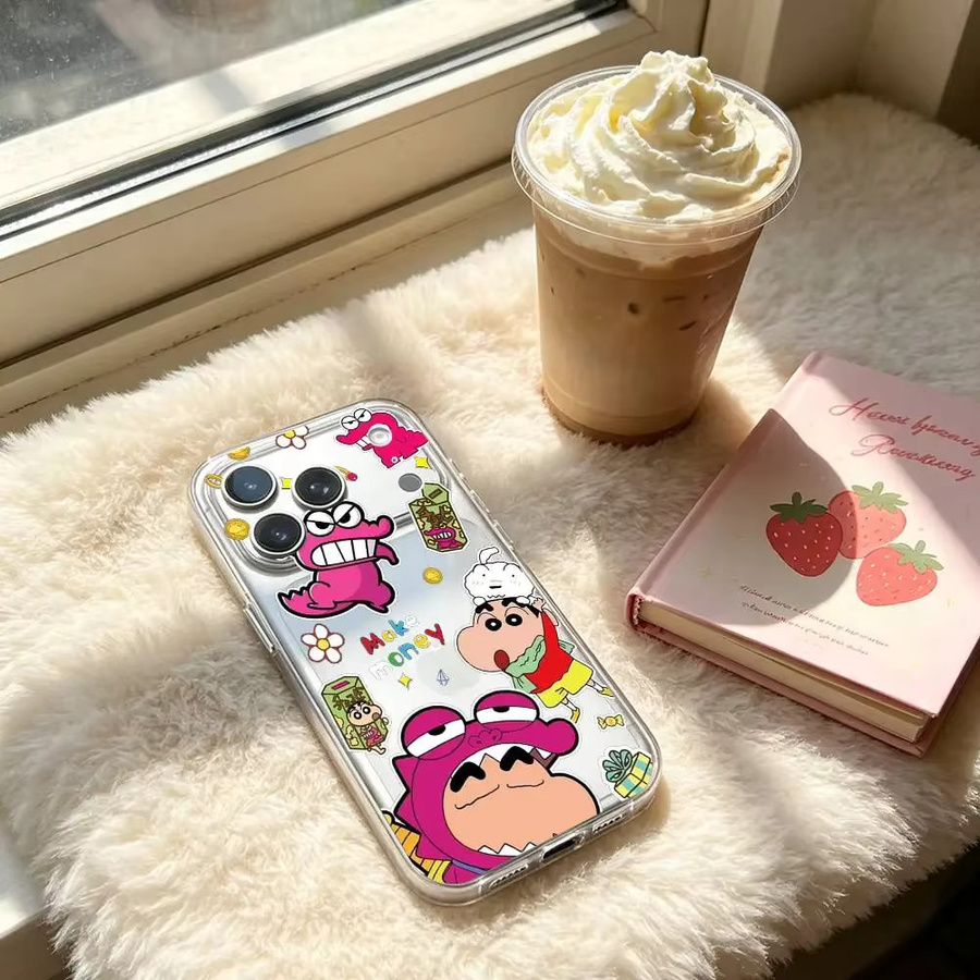 G-Crayon R-Shinchan iPhone Schutzhülle Transparente Weiche Abdeckung für iPhone 17 16 15 14 13 12 11 Pro Max Plus Mini - Bild 3