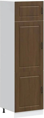 vidaXL Küchenschrank Kalmar in Braun Eichen-Optik, freistehende Küchenwand mit Schrankelementen, B/T/H: 60 x 57 x 207 cm