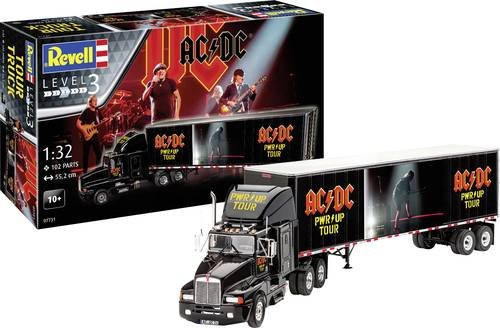 Revell AC/DC Tour Truck & Trailer Power Up, Truckmodell Bausatz, 1:32, ab 10 Jahren - Bild 1