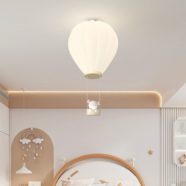 Goodish Kinderzimmer Deckenleuchte Heißluftballon in Weiß mit warmweißem Licht - Bild 1