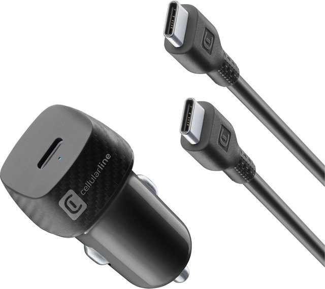 Samsung Super Fast Car Charger Kit 25 Watt USB-C Autoladegerät in Schwarz - Bild 1