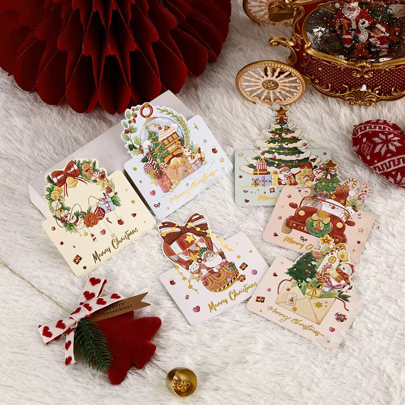 10 Weihnachtskarten mit Segenssprüchen für Blumenläden, mehrfarbig aus Papier - Bild 2