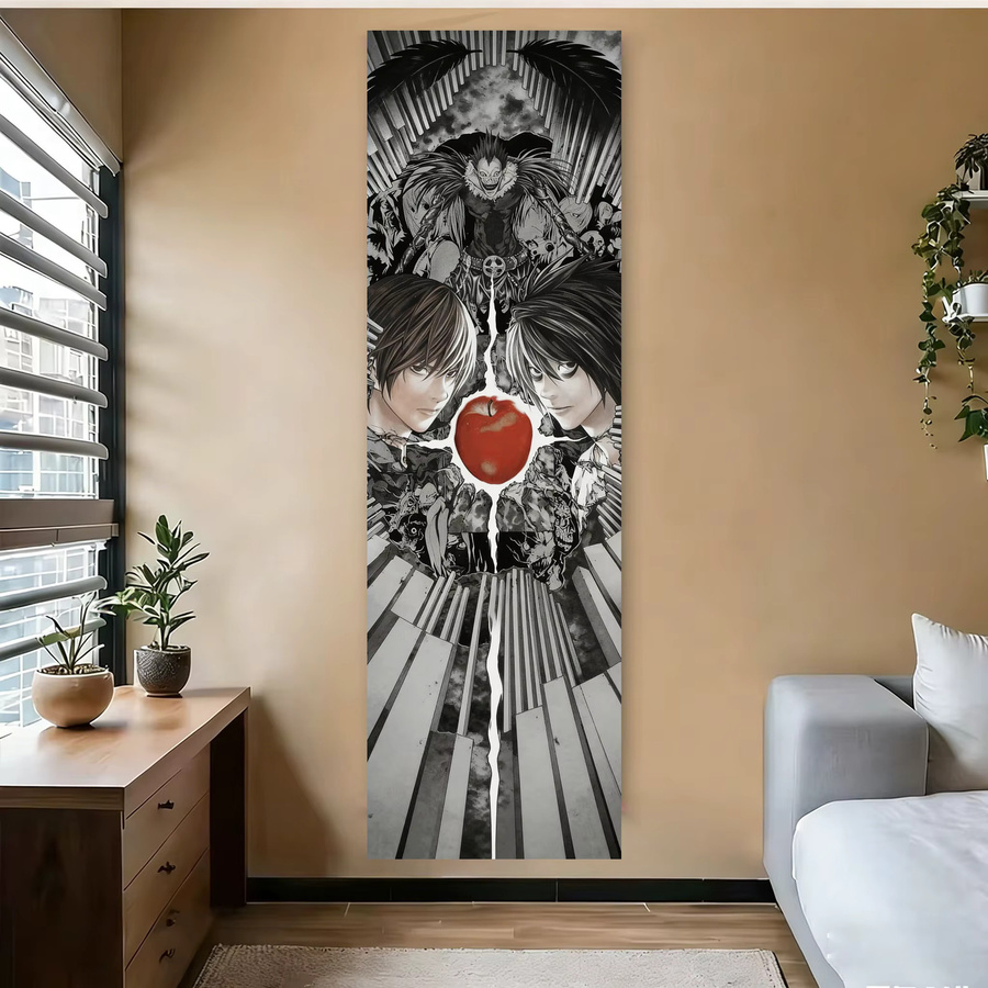 VIKAMA Animations-Wandteppich Night God Moon in Multicolour, Anime-Hintergrund zur Raumdekoration, Breite: 150 cm, Höhe: 40 cm - Bild 2