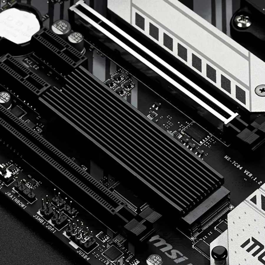 LAIMANEI M.2 NVMe Kühlkörper aus Aluminiumlegierung mit Wärmeleitpad für SSDs - Bild 2