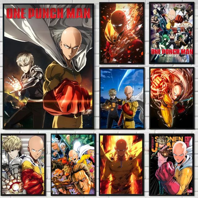 Potdemiel Malset nach Zahlen Anime One-Punch Man Ölgemälde auf Leinwand DIY Bilder zur Heimdekoration - Bild 1