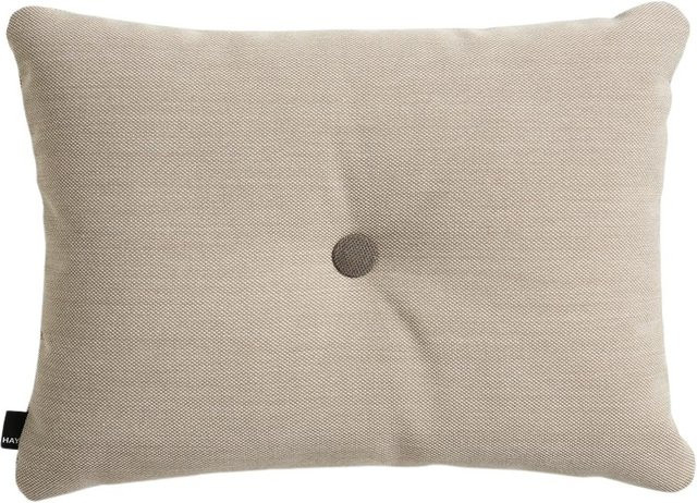 HAY Dot Kissen beige mit Kvadrat Steelcut Trio Bezug in rechteckiger Silhouette - Bild 1
