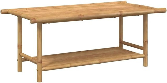 vidaXL Couchtisch aus Bambus in Braun, modern und rechteckig, B/T/H: 110 x 55 x 45 cm - Bild 1