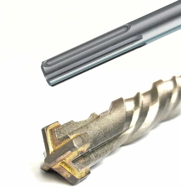 Klasebo SDS Max Hammerbohrer mit Carbide-Spitze für Beton und Stein, Farbe: Silber, Durchmesser: 38 mm, Länge: 520 mm - Bild 1