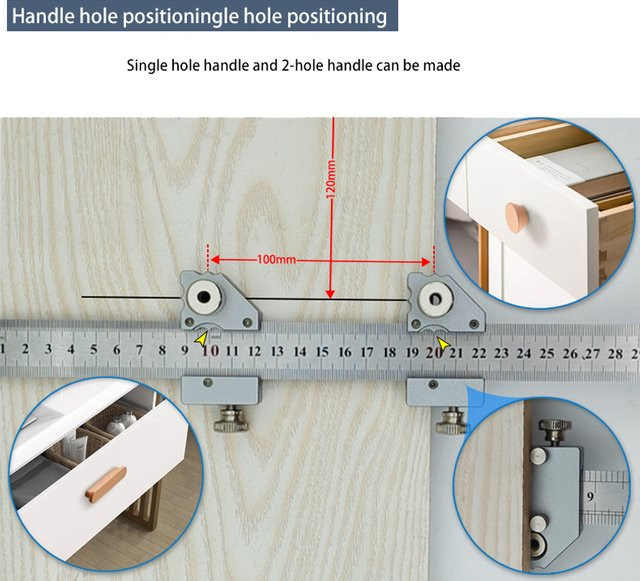 YOMO Glasritzrad aus Edelstahl mit 300mm Lineal für Holzbearbeitung und präzise Markierungen - Bild 1