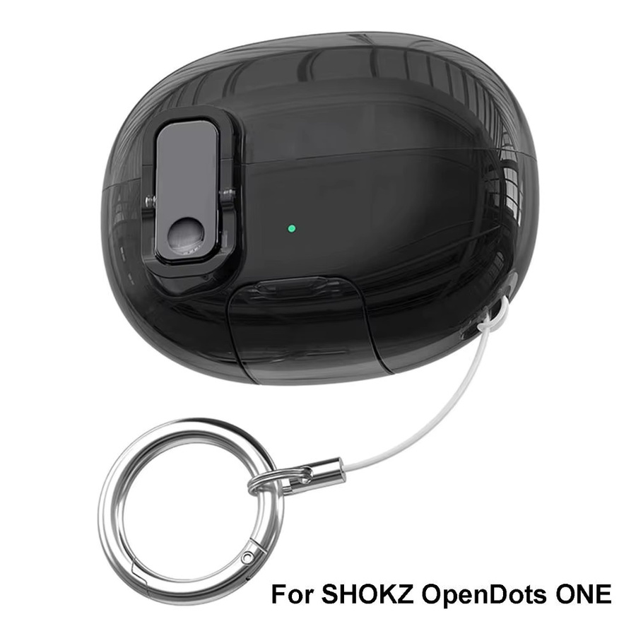 Shokz OpenDots ONE Schutzhülle mit Schlüsselanhänger, transparent, stoßfest und staubdicht - Bild 3