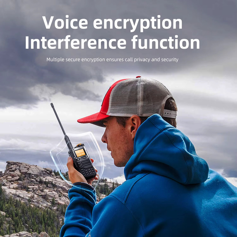 QUANSHENG UV-K5(8) V3 Walkie-Talkie in Schwarz mit 5W, 50-600MHz, Air-Band RX, 2MB Speicher und USB-C Anschluss - Bild 4