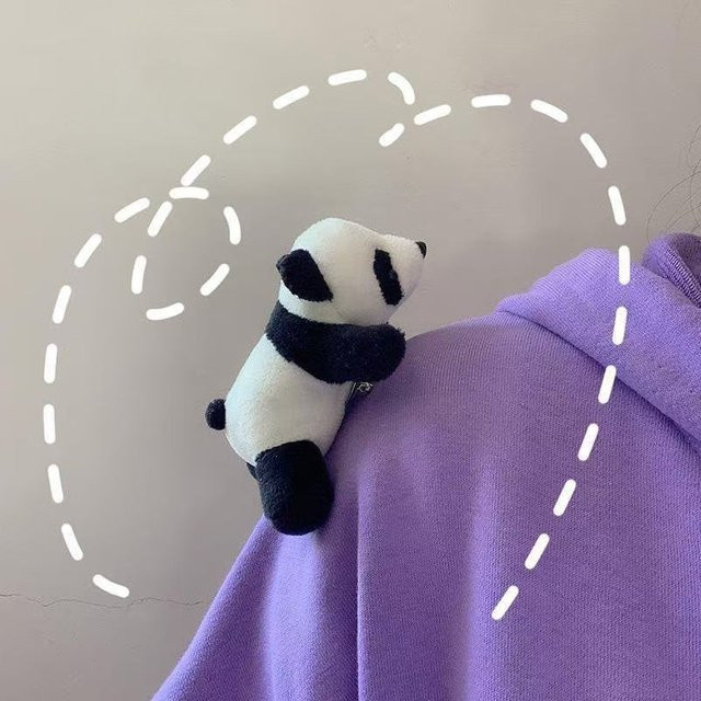 ZAKOL Panda-Brosche, Bunt, Unisex - Bild 1