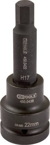 KS Tools 3/4" Kraft-Bit-Stecknuss Innensechskant lang, 19mm, Schwarz - Bild 1