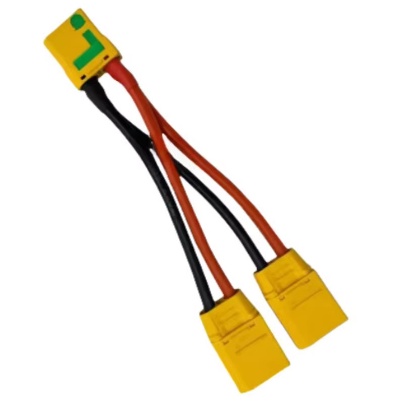 Ames XT90 Stecker und Verbinder mit 10AWG Silikonkabel in Gelb für Drohnen und Flugzeugmodelle - Bild 2