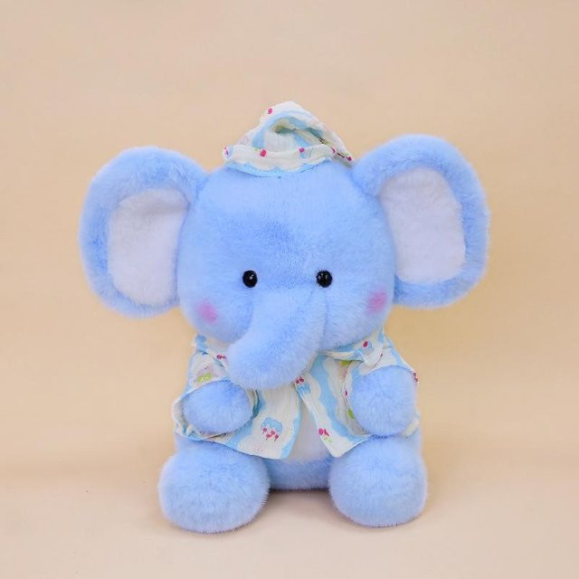 Baby-Elefanten-Plüschtier Puppe, Blau, 22cm - Bild 1