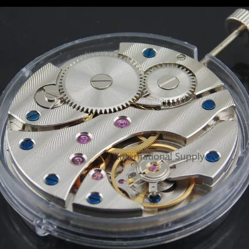 Herrenuhr Analoguhr, Handaufzug, Edelstahl, Silber, Rund - Bild 2