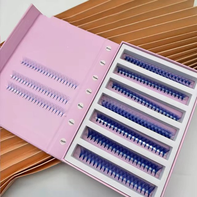 1000Fans Volumen Wimpern Fans 6D, Pink, Unisex - Bild 1