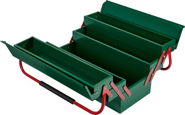 Parkside Werkzeugkasten aus Stahl in Grün B/T/H: 48,0 x 22,0 x 3,8 cm - Bild 1