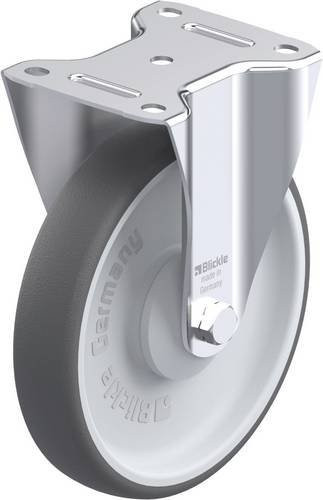 Blickle B-PATH 200KA Stahlblech-Bockrolle in Grau mit 200 mm Rad-Durchmesser und 400 kg Tragfähigkeit - Bild 1