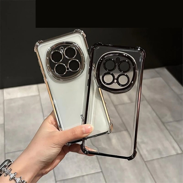 Stoßfeste Silikon Schutzhülle für Honor Magic 7 Pro 8 6 6Pro 5 Magic 8 8Pro 5G Magic 4 5 Lite in Transparent - Bild 1