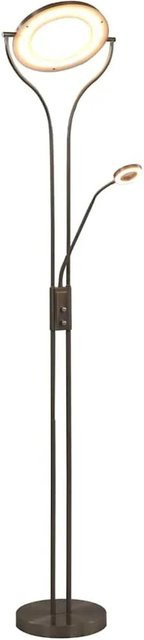 vidaXL LED Stehlampe in Silber, dimmbar, Höhe: 180 cm - Bild 1