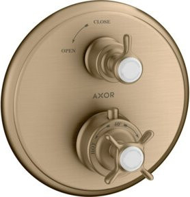 Hansgrohe Axor Montreux Fertigmontageset UP-THM mit Thermostat und Sicherheitsstopp in Brushed Bronze - Bild 1