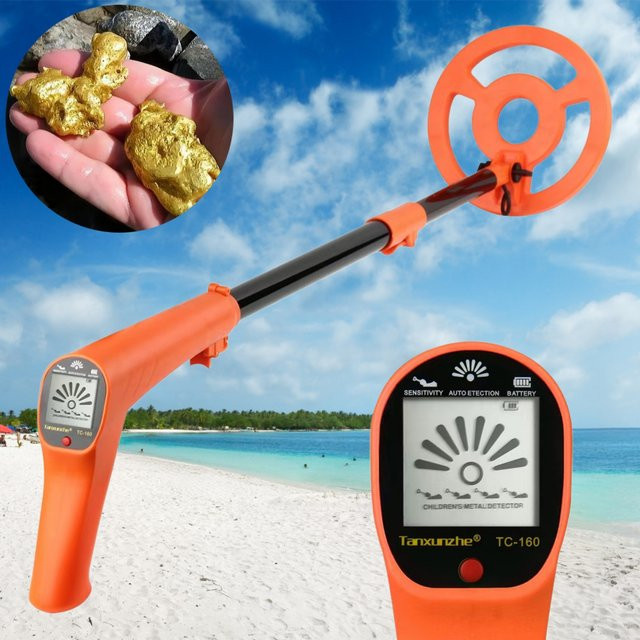 VOPOSUNGOOD Metalldetektor mit LCD-Display in Grün aus Kunststoff, faltbar und leicht für die Schatzsuche - Bild 1